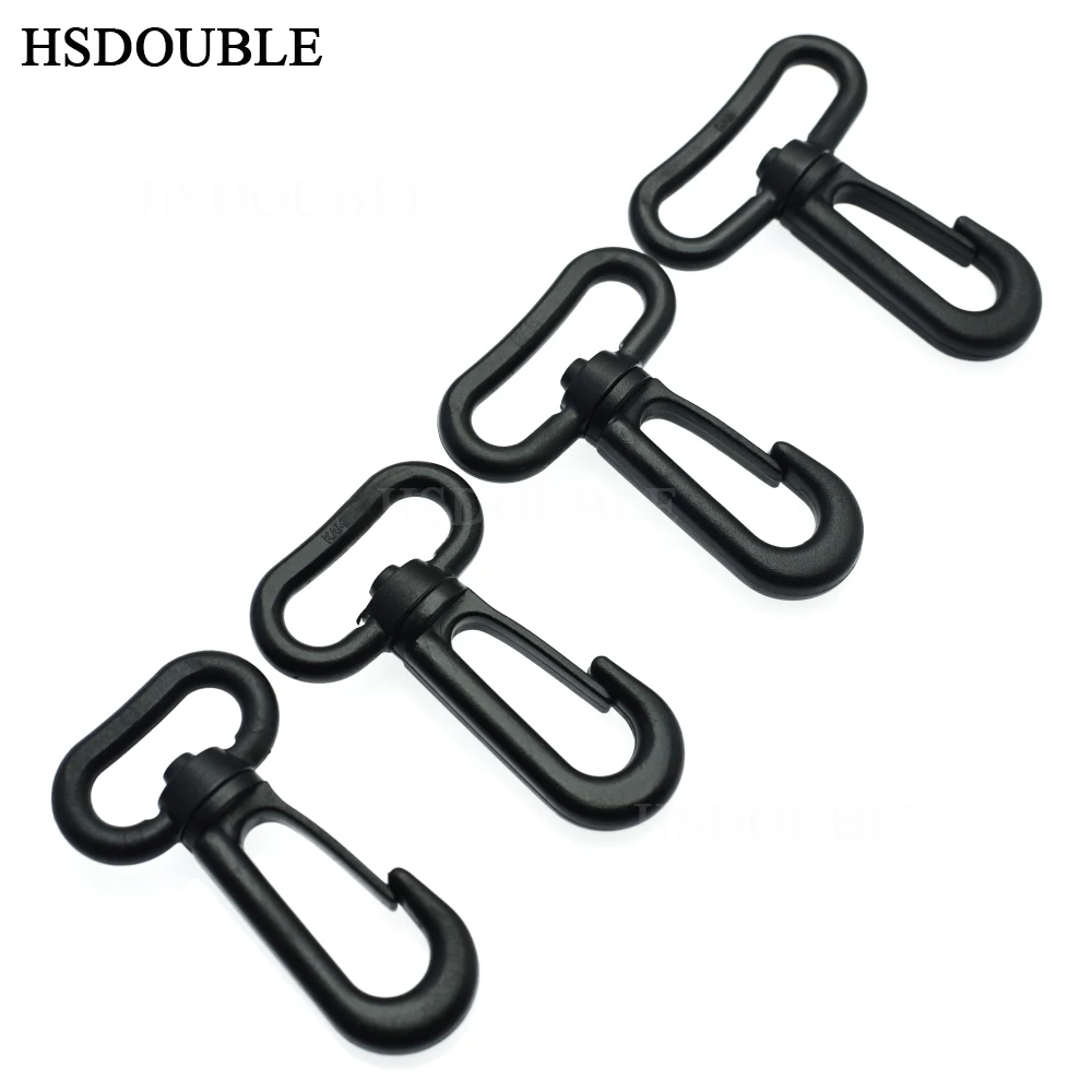 

Plastic Snap Hooks Rotary Swivel Backpack Buckles Webbing 20mm 25mm 31mm 38mm