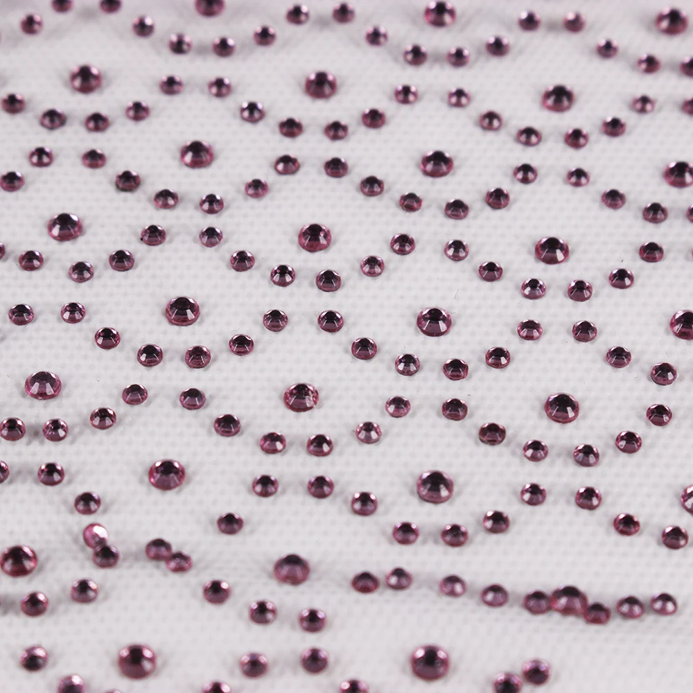 5 шт. розовый мотив стразы железо на горячей фиксации шеи воротник наклейки в