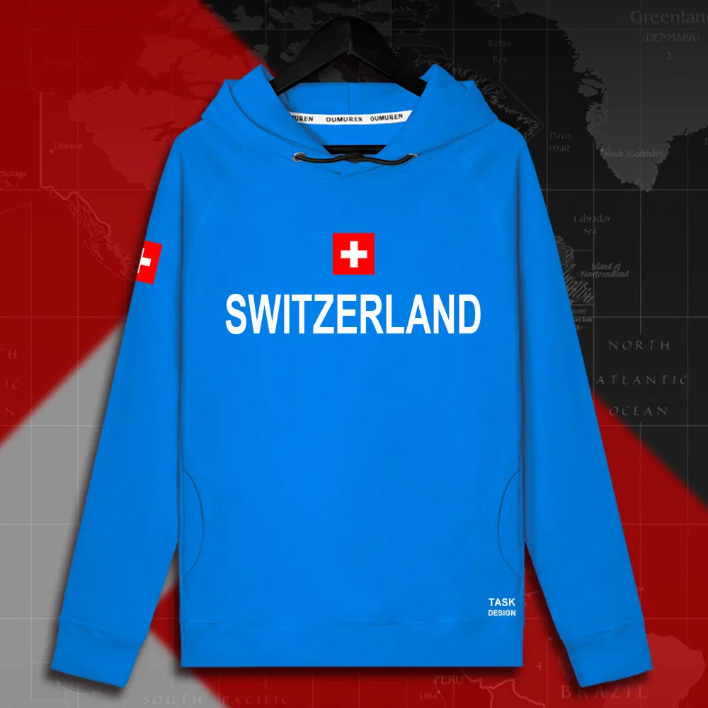 Swiss Confederation Switzerland CHE CH Confoederatio Helvetica мужские пуловеры с капюшоном, толстовки, Мужская толстовка, тонкая новая уличная одежда