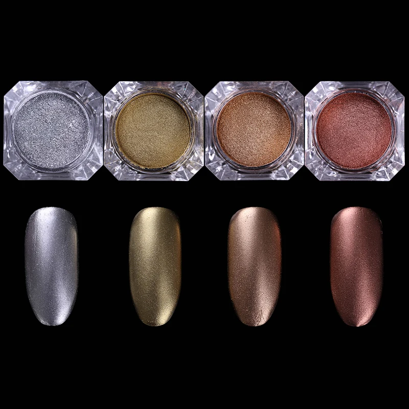 1 коробка 2 г шоколадный матовый блеск для ногтей украшение Блестящий порошок