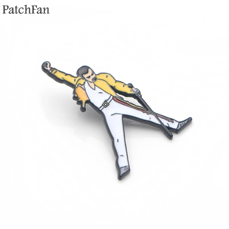 Patchfan Freddie Mercury цинковый сплав галстук булавки значки para рубашка сумка Одежда Кепка рюкзак броши значки медали украшения A1612
