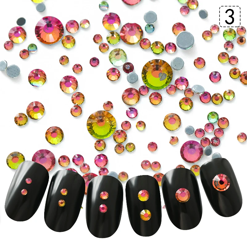 1 упаковка стразы для украшения ногтей 2/3/4/5 мм|rhinestones glitters|nail art decorations rhinestonenail jewelry