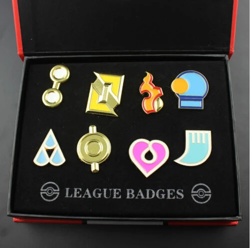 8 шт./лот мультфильм Аниме Покемон карманная Лига набор значков карманные монстры