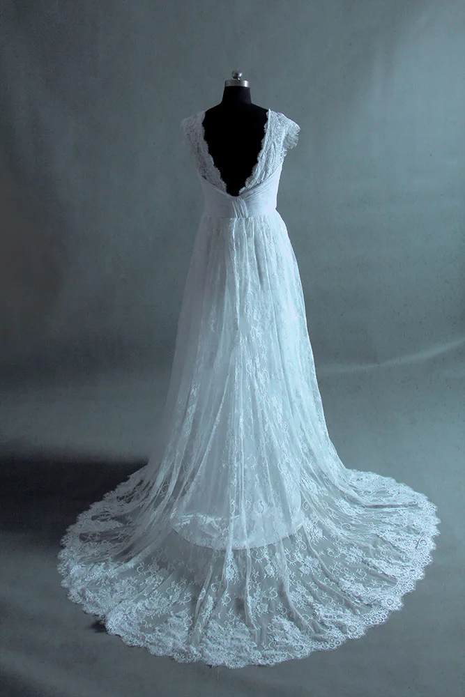 Романтическое сексуальное мягкое нежное платье невесты с глубоким вырезом