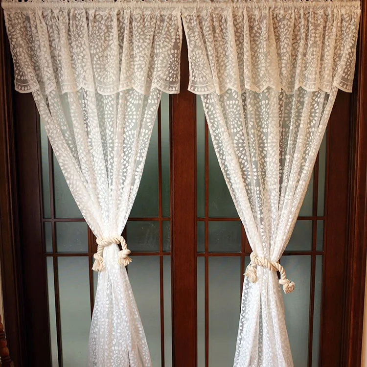 Французский американский кантри Tianyuan Цин новая сеть пряжи занавес шторки