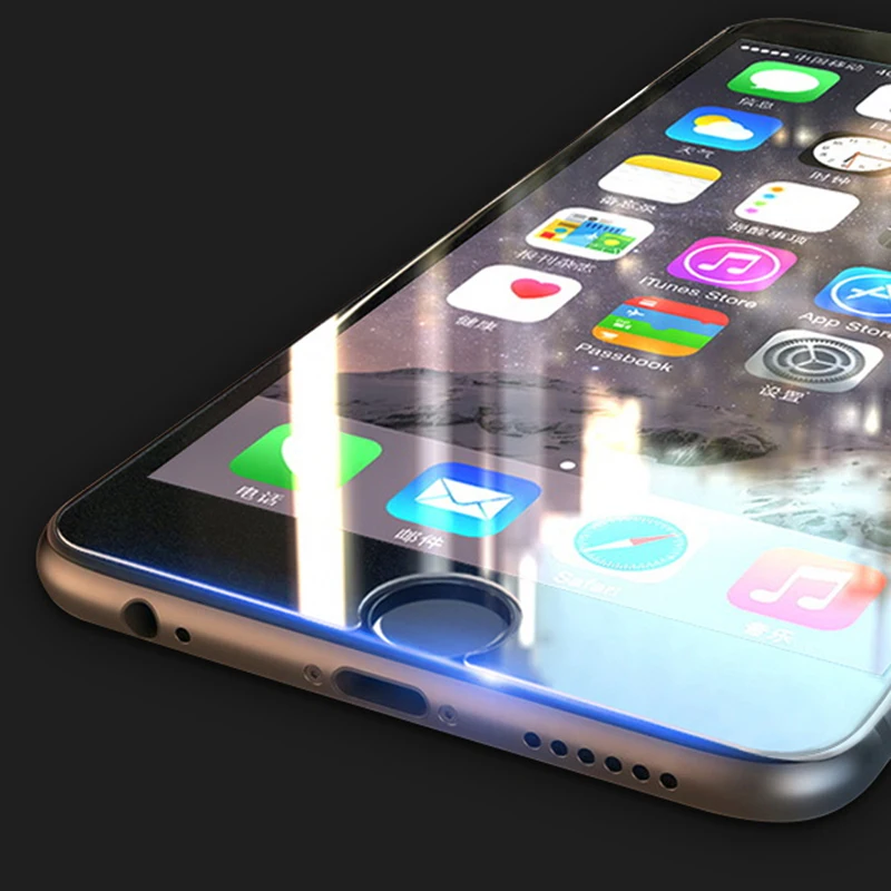 FLOVEME Protective Glass For iPhone 6 6S 7 8 Plus Screen Protector 9H 0.33mm Tempered 5S SE 5 Phone Front Film | Мобильные телефоны