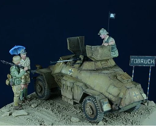 Коллекция 1/72 года наборы моделей фигурок из смолы для второй мировой войны Afrikakorps