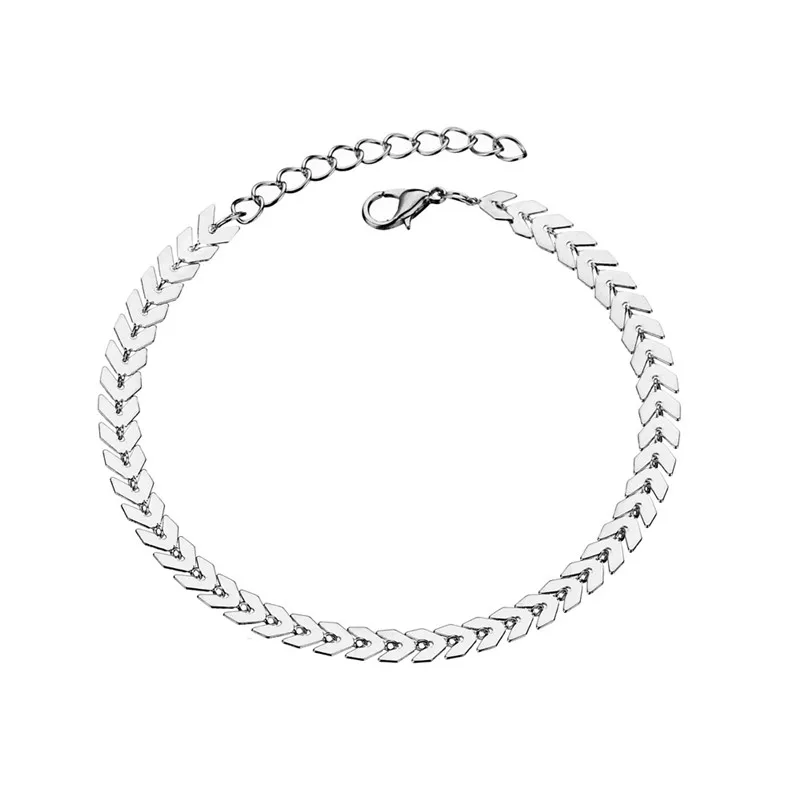 Modyle Bohemian Gold Color Arrow Leg Bracelet for Women Vintage Yoga Beach Anklet Summer Style Sandals Brides Shoes Barefoot | Украшения и