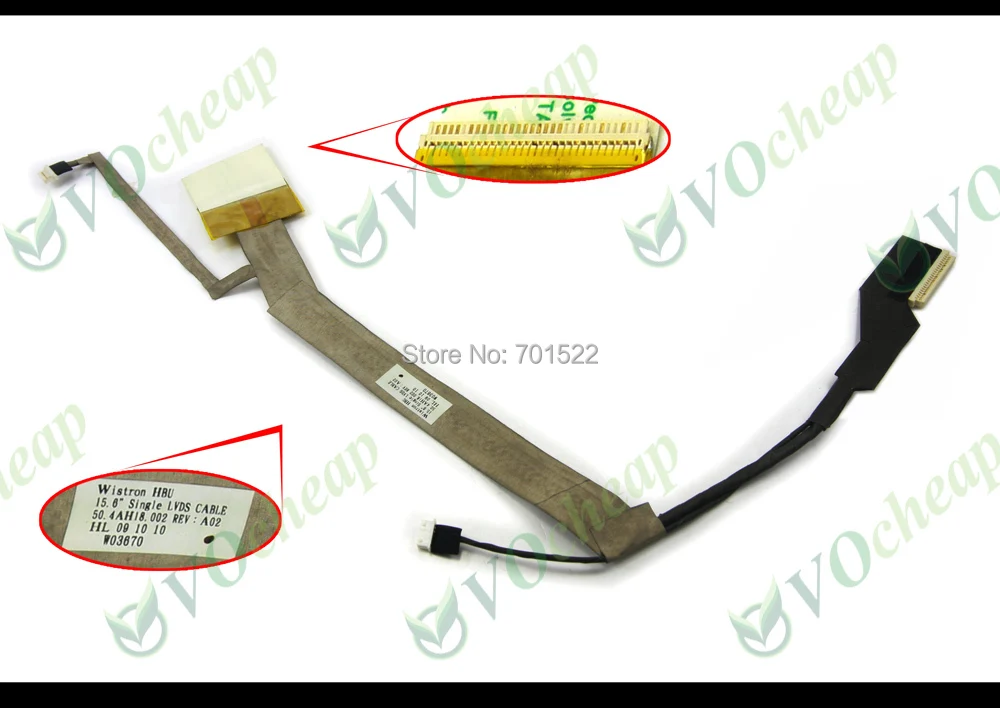 Оригинальный Новый Vedio Flex LCD кабель для HP Compaq Presario CQ60 100 200 G60 15 6 &quot 50.4AH18.001 50.4AH18.002|cable