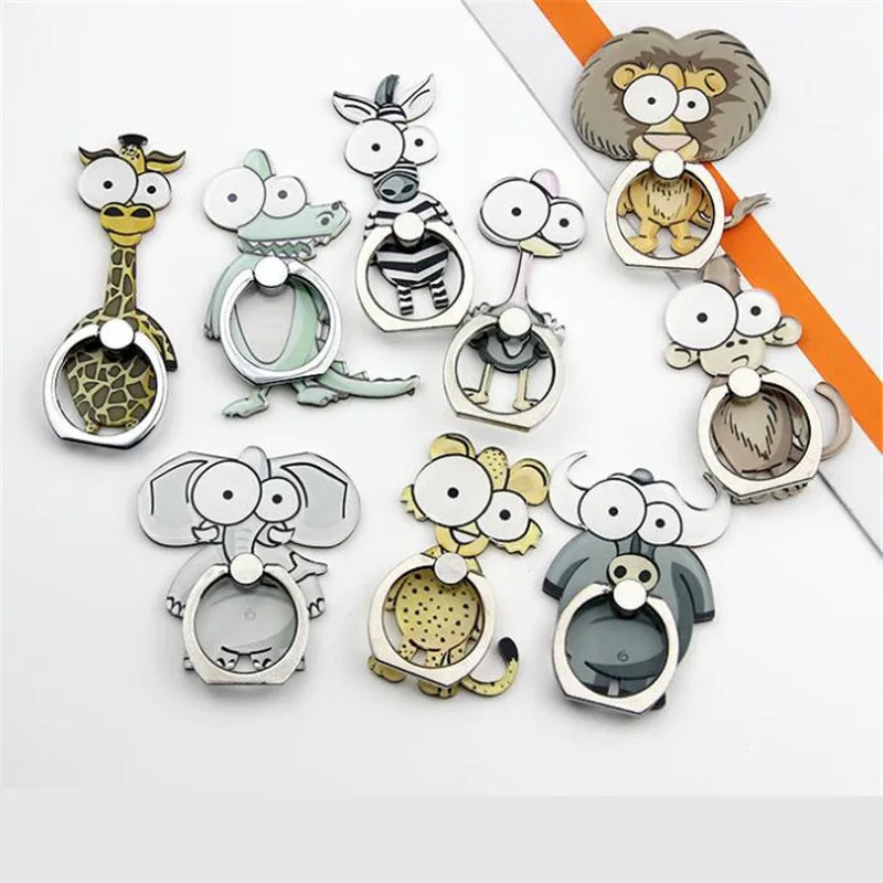 100 шт./лот повторное использование держатель в виде слона жирафа кольцо на палец