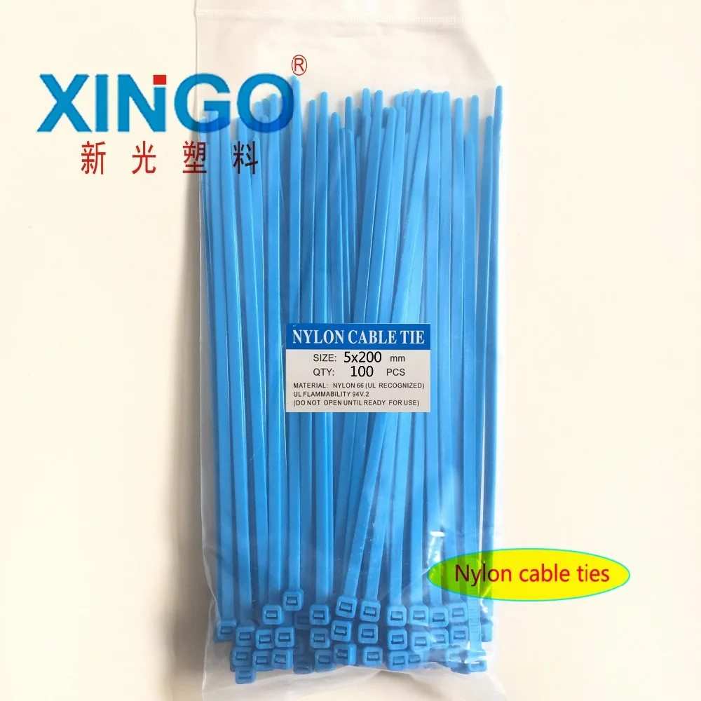 Самоблокирующиеся нейлоновые кабельные стяжки зеленые красные синие желтые 100