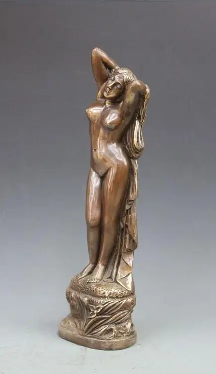 Бронзовая медная красивая художественная скульптура Белль в западном стиле 17