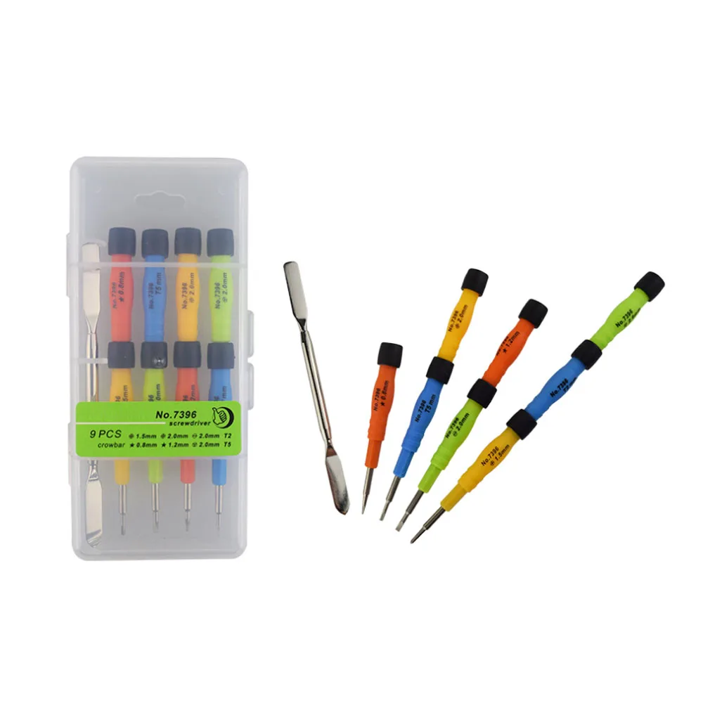 Портативный 9 шт. мини Магнитная Прецизионная отвертка для электроники мобильный