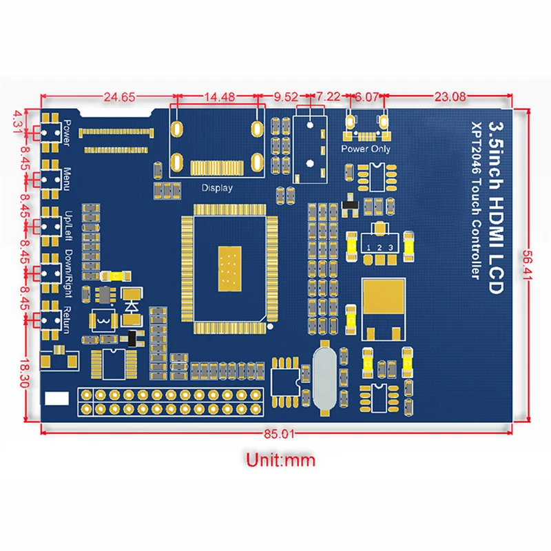 Raspberry Pi 3 b+ 60Fps 3,5 дюймов сенсорный экран 320x480-1920x1080 HDMI ips дисплей монитор для Raspberry Pi 3 Model B+/3B/2B/b