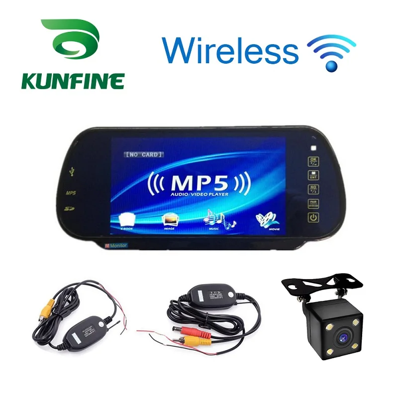 Беспроводной 7 дюймовый TFT ЖК экран автомобильный монитор заднего вида дисплей с