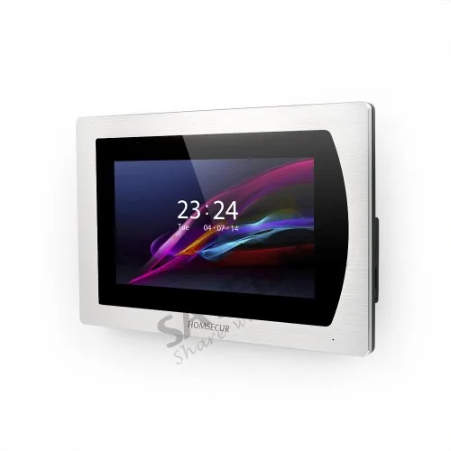 HOMSECUR 7 &quotПроводной Видео и Аудио Домашний Интерком с Черной Камерой для