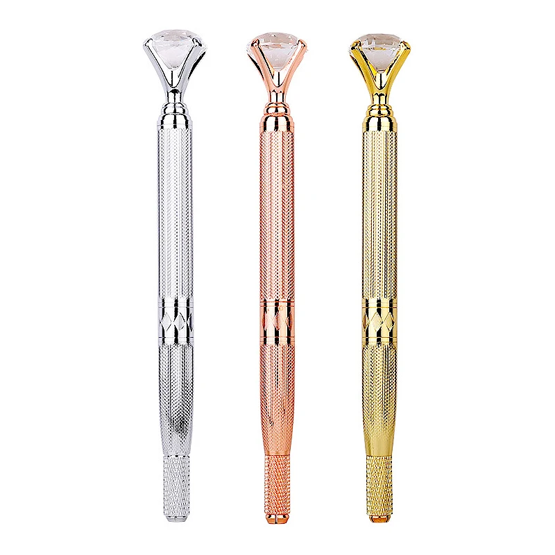 Цельный микроболтовочный Кристалл Алмазный держатель ручки для бровей Microblade