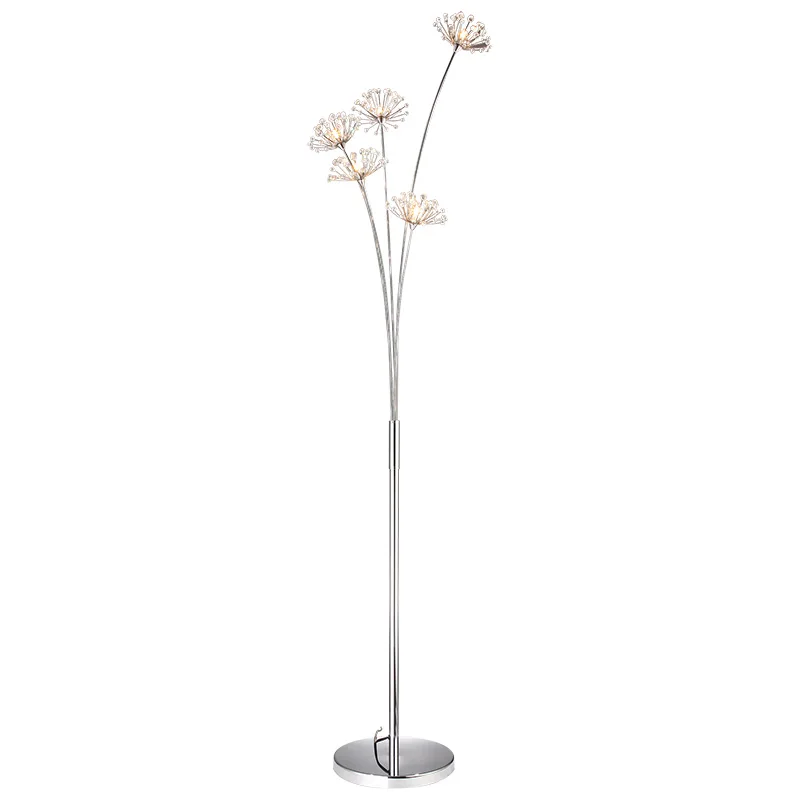 5 heads floor lamp Современный скандинавский цветок настенные светильники креативный Одуванчик Хрустальный настенный светильник декоративное освещение стен для спальни ресторана светодиодный - Цвет абажура: 5 heads floor lamp