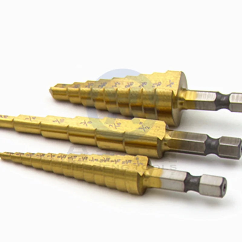 Ступенчатое сверло с шестигранной ручкой многофункциональный инструмент в виде