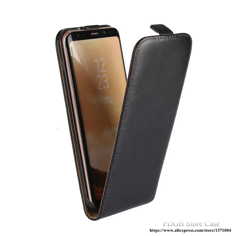 Роскошный Вертикальный флип-чехол из натуральной кожи для Samsung Galaxy J1 J120 J3 2016 J5 J7 2017