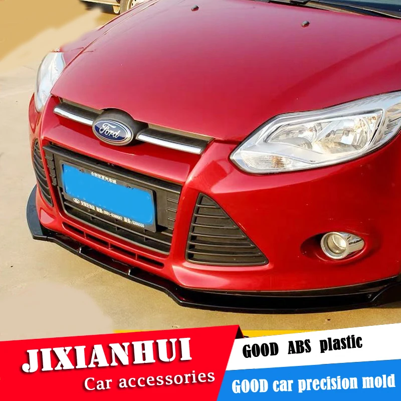 Для FORD Focus Комплект кузова спойлер 2012- для Focus ABS задний спойлер передний бампер диффузор защитные бамперы