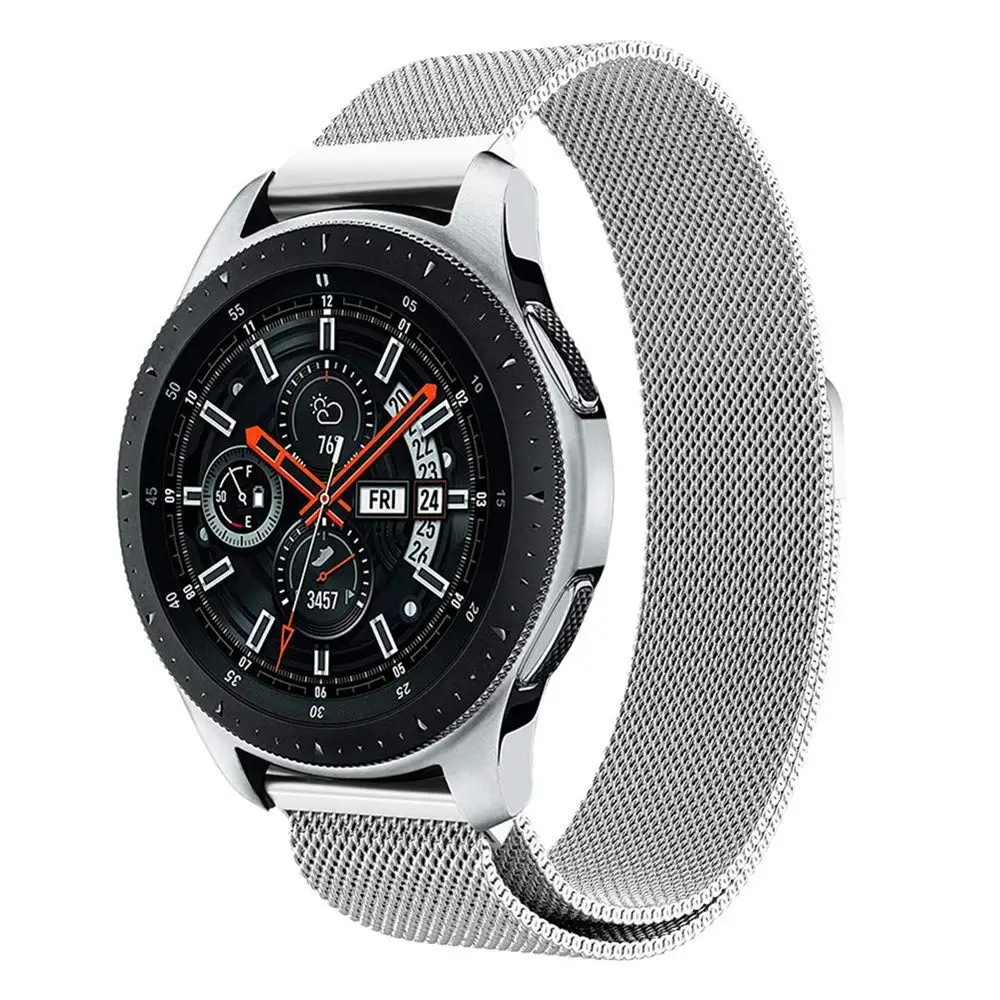 Ремешок для часов из нержавеющей стали 22 мм Миланская петля для samsung Galaxy Watch 46 мм gear S3 ремешок на запястье металлический ремень браслет