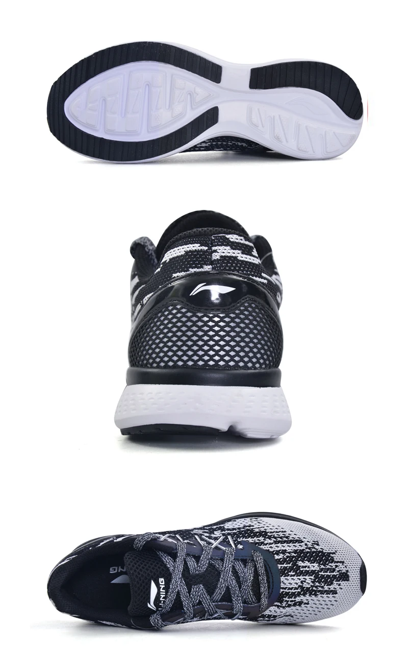 Li-Ning/ женские кроссовки для бега на подушке со звездами, дышащие кроссовки, текстильная спортивная обувь с подкладом под светильник, ARHM082 XYP472