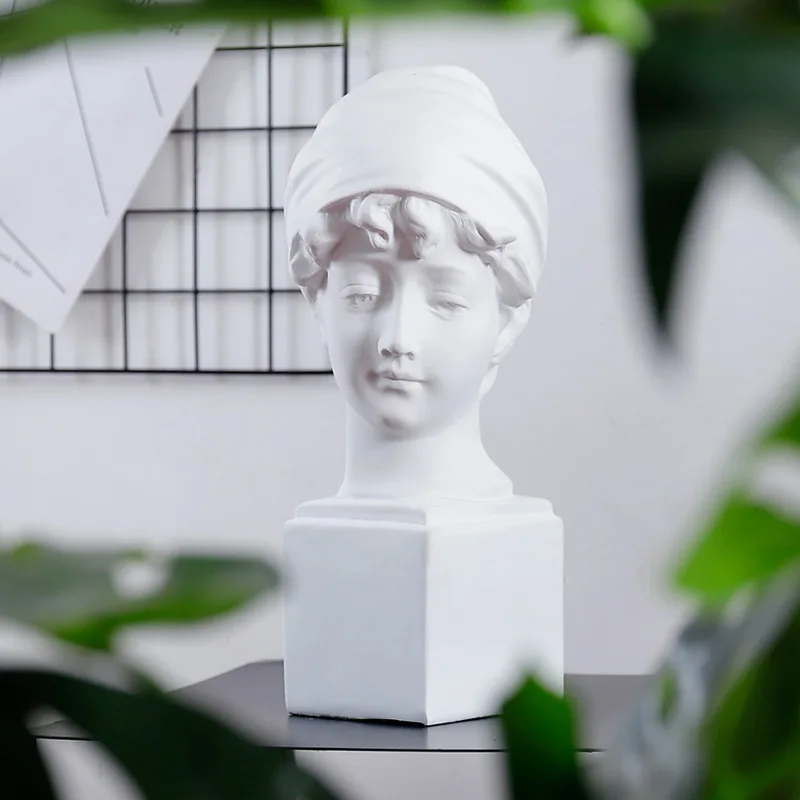 Европейский греческий герой бюст художественные эскизы орнамент из смолы