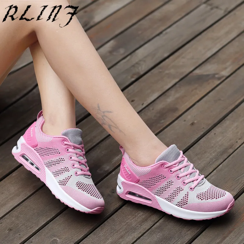 RLINF дышащие сетчатые женские спортивные кроссовки легкие на шнуровке для
