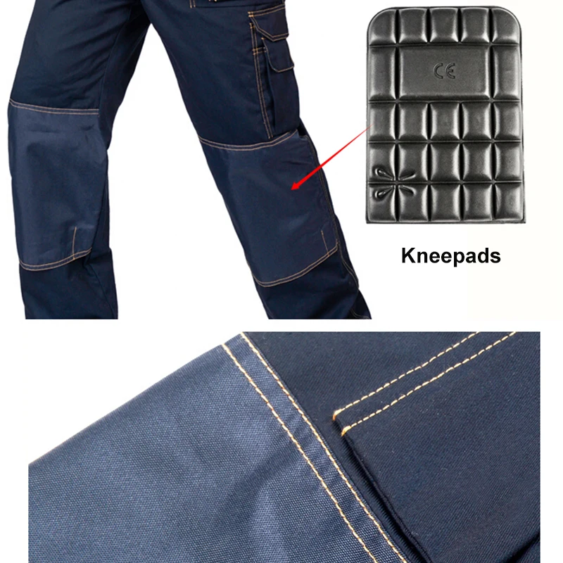 

Bib Overalls Men Women Work Coveralls Multi-functional Pockets Repairman strap Jumpsuits Pants Top quality Workwear Uniforms