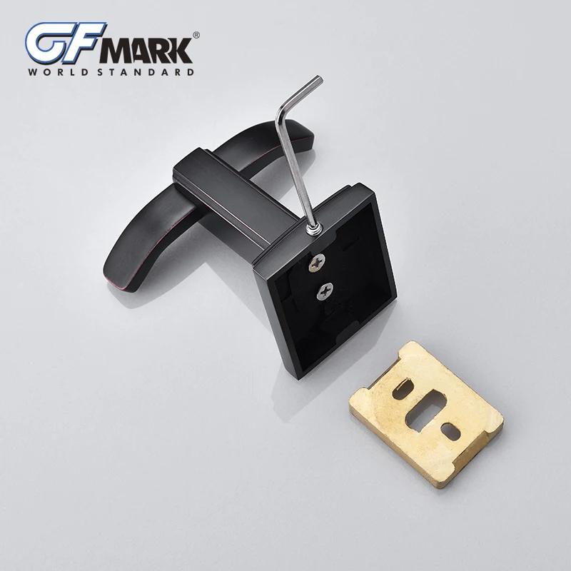 GFmark черный латунный настенный крючок медная вешалка для пальто держатель