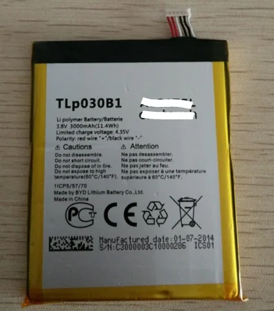 Аккумулятор для мобильного телефона подходит Alcatel One Touch Pop S7 OT-7045 7045Y TLP030B1 TLP030B2