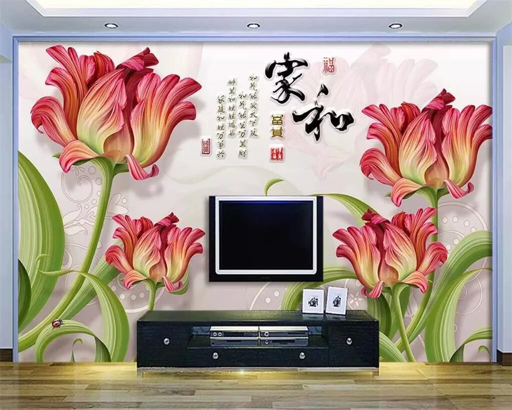 

beibehang Custom large three-dimensional wallpaper 3d new European carnival TV background wall paper 3d fresco papel de parede