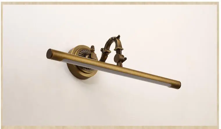 Бесплатная доставка светодиодная медная лампа в европейском стиле для зеркала