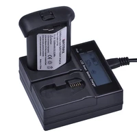 1Pc 3200mAh LP-E4 LP E4 LPE4 Battery Akku + LCD Dual Fast Charger for Canon EOS 1D Mark 3 III 1DX Mark 4 IV 1DX DSLR Cameras