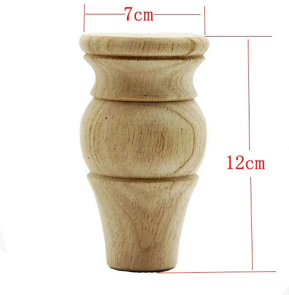 

Ножки для шкафа из массива дерева 12x7 см, 4 шт.