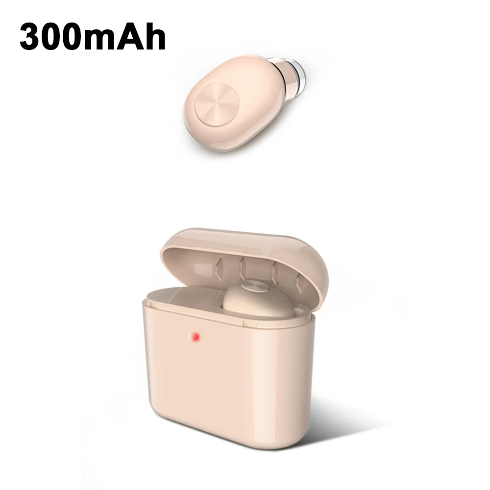 300 mah Мини Спорт на открытом воздухе Беспроводная bluetooth-гарнитура с зарядным чехлом для длительной жизни наушники беспроводные одноушные Спортивные bluetooth - Цвет: 300 mah