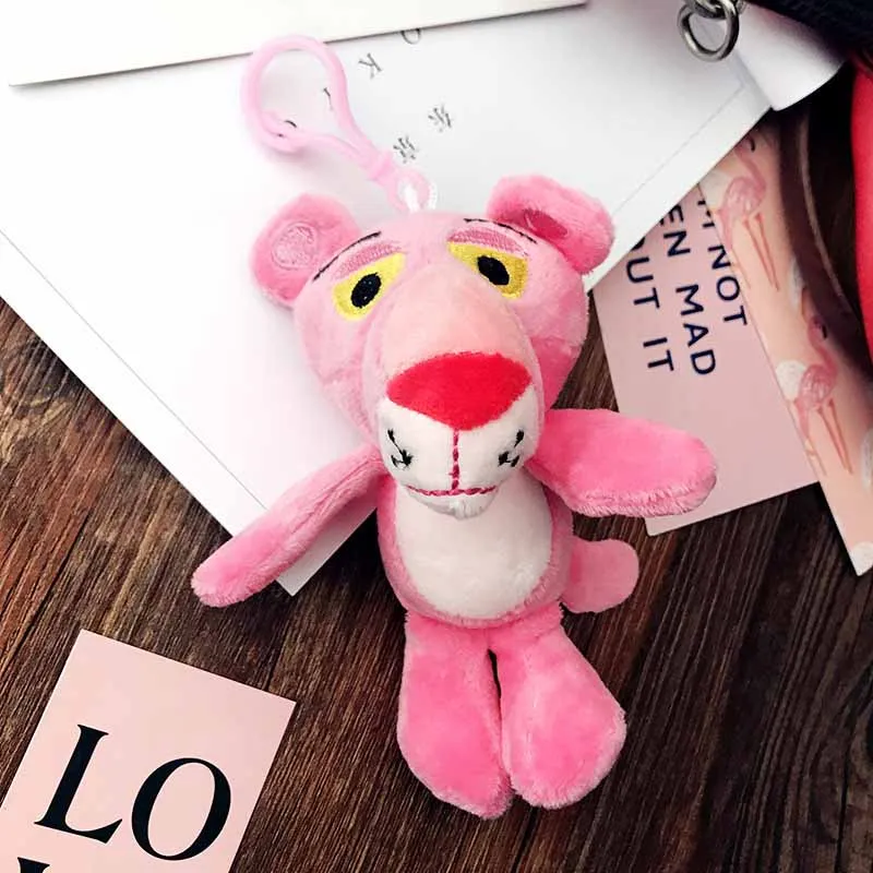 Мультипликационный милый брелок для ключей мех кролика в стиле аниме Розовая