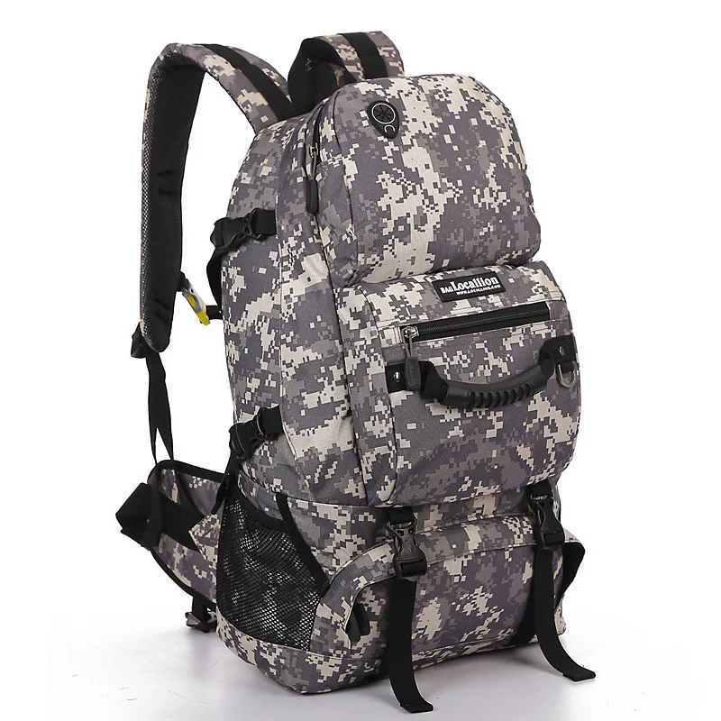 White Camo 45L мужской военный рюкзак, рюкзак для альпинизма, тактические рюкзаки, Оксфордские камуфляжные сумки для путешествий, походов, Походов, Кемпинга, сумка XA758WA - Цвет: White Camo
