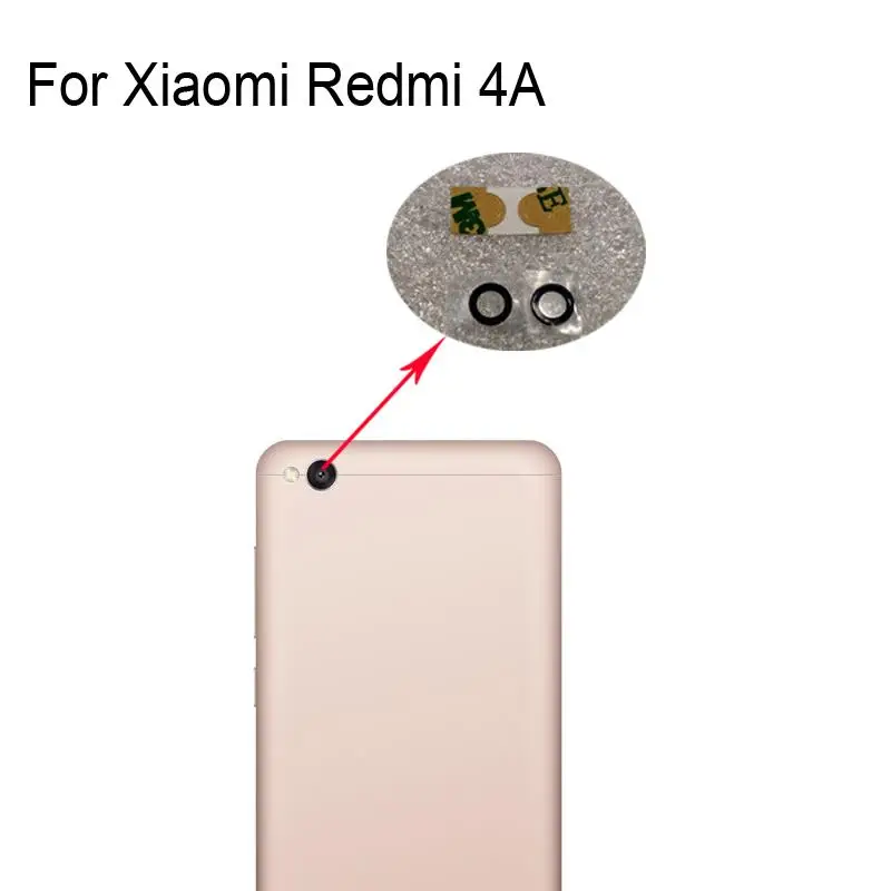 Оригинальный новый стеклянный объектив для задней камеры Xiaomi Redmi 4A 4a 4 A запасные