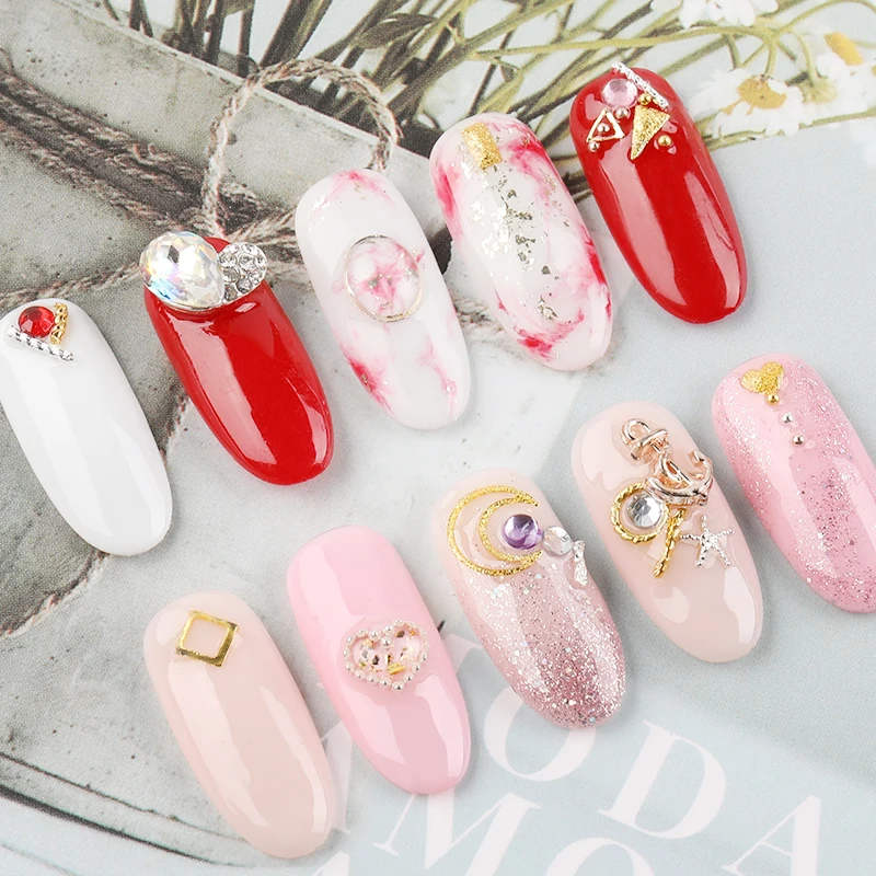 Украшения для дизайна ногтей ROSALIND Strass камень-хамелион разноцветные стразы