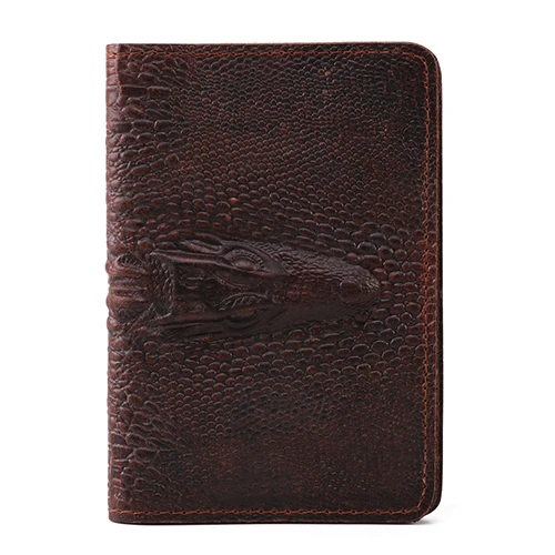 Crocodile Head Горячая Распродажа, коровья кожа, RFID, защита карт, кошельки, гарантия, Новые поступления, голова крокодила, унисекс, путешествия, Обложка для паспорта - Цвет: Crocodile Head