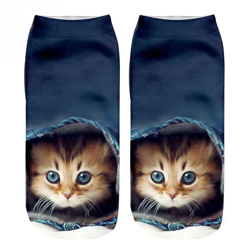 Для женщин теплые модные мужчин Детские зимние штаны забавные Christmas арт носки для