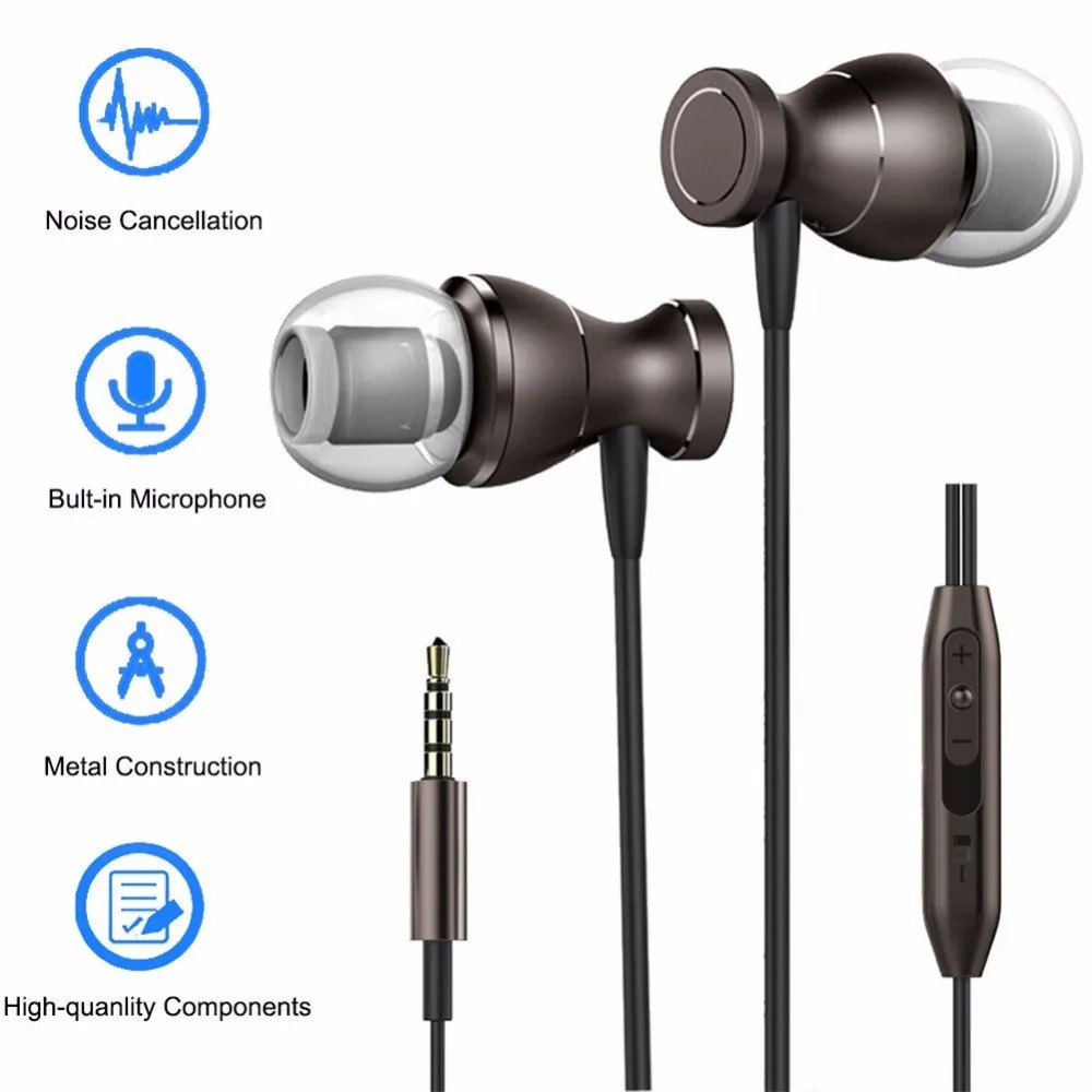 Digitalworld 3 5 мм супер бас магнитные наушники с микрофоном вкладыши стерео