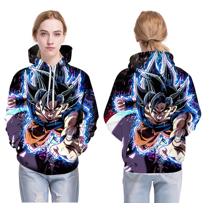 Новейшая толстовка с капюшоном Dragon Ball Z 3D для мужчин и женщин Fightin аниме модные