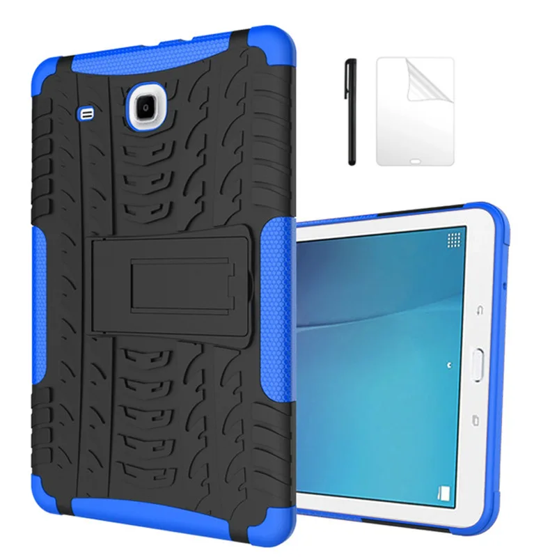 АМОР Heavy Duty силиконовый Жесткий ПК чехол для Samsung Galaxy Tab E 9 6 T560 T561 Tablet крышка табе +