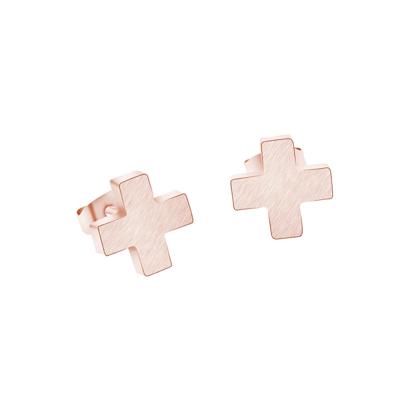 Популярные Винтажные серьги из нержавеющей стали золотого и серебряного цвета