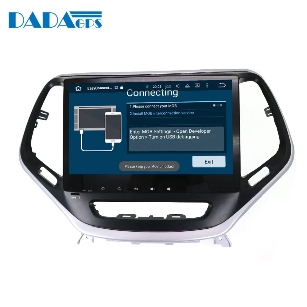 10 2 &quotAndroid 8 4 + 32 ГБ Автомобильный gps навигатор для JEEP Cherokee 2014 2018 автомобильный