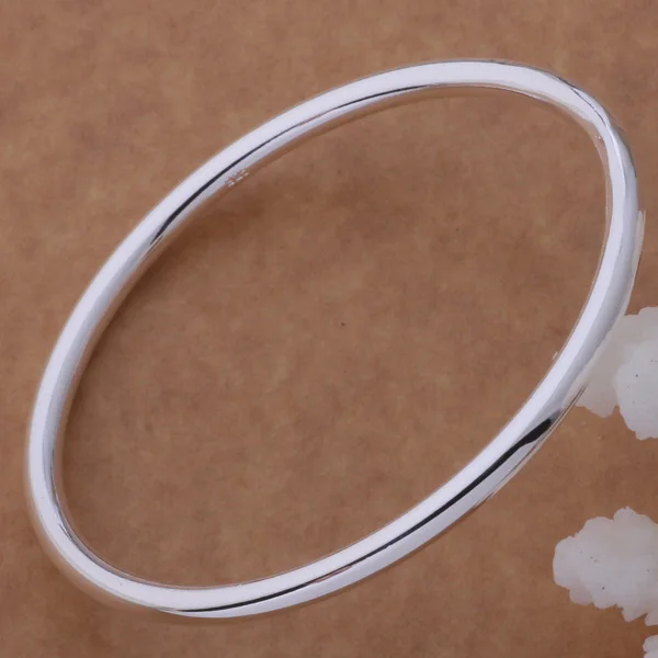 AB055 Hot Sale High Quality Silver Color Fine Jewelry Wholesale Fashion Bangles Circle The Bracelet | Украшения и аксессуары