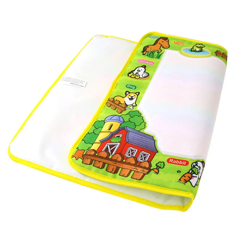 

50x36cm Children's Educational Magic Water Canvas Blanket Write Graffiti Pen Doodle Baby Toy Creative Reuse